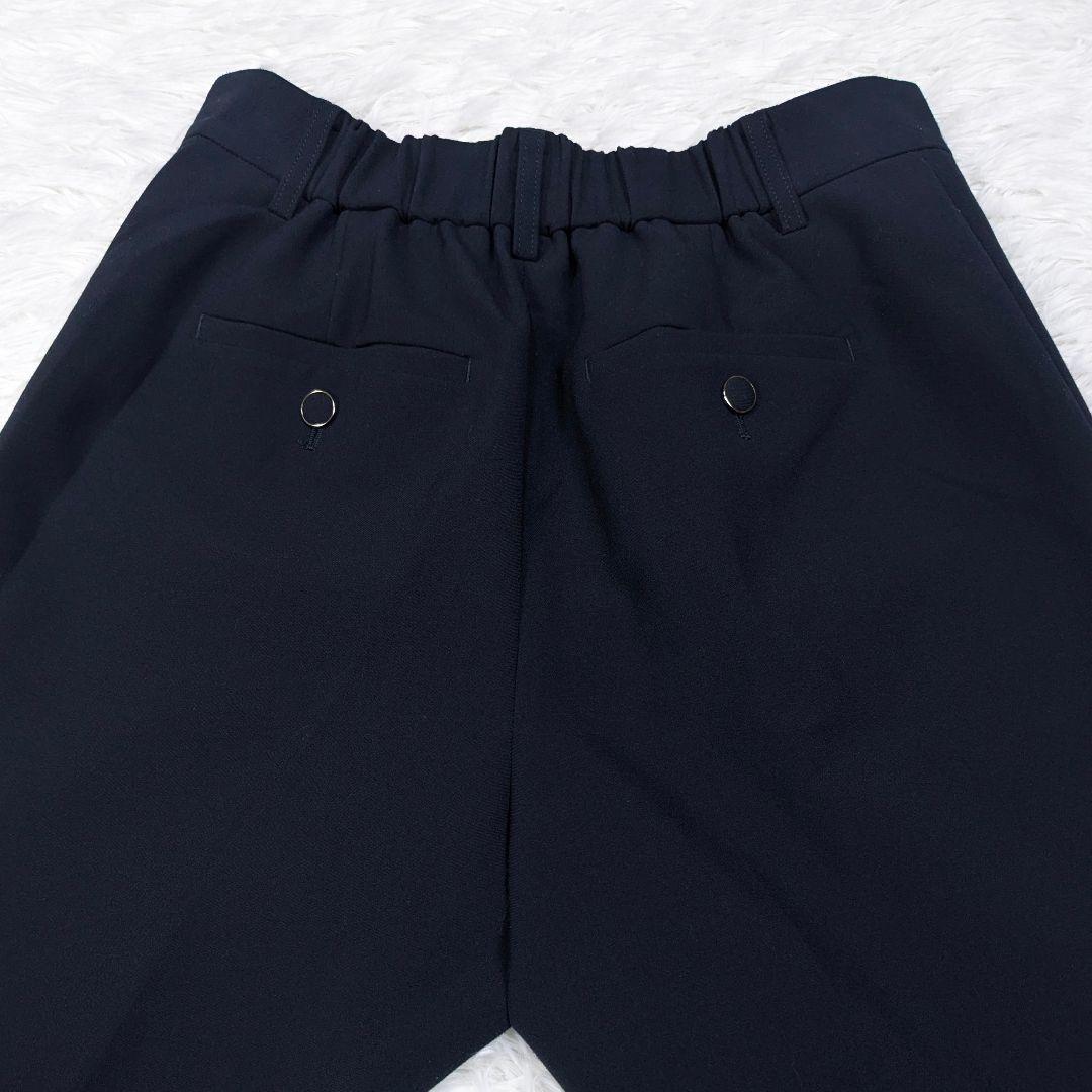 グリーンレーベルリラクシング ダブルクロスパンツスーツ ネイビー 38 洗える