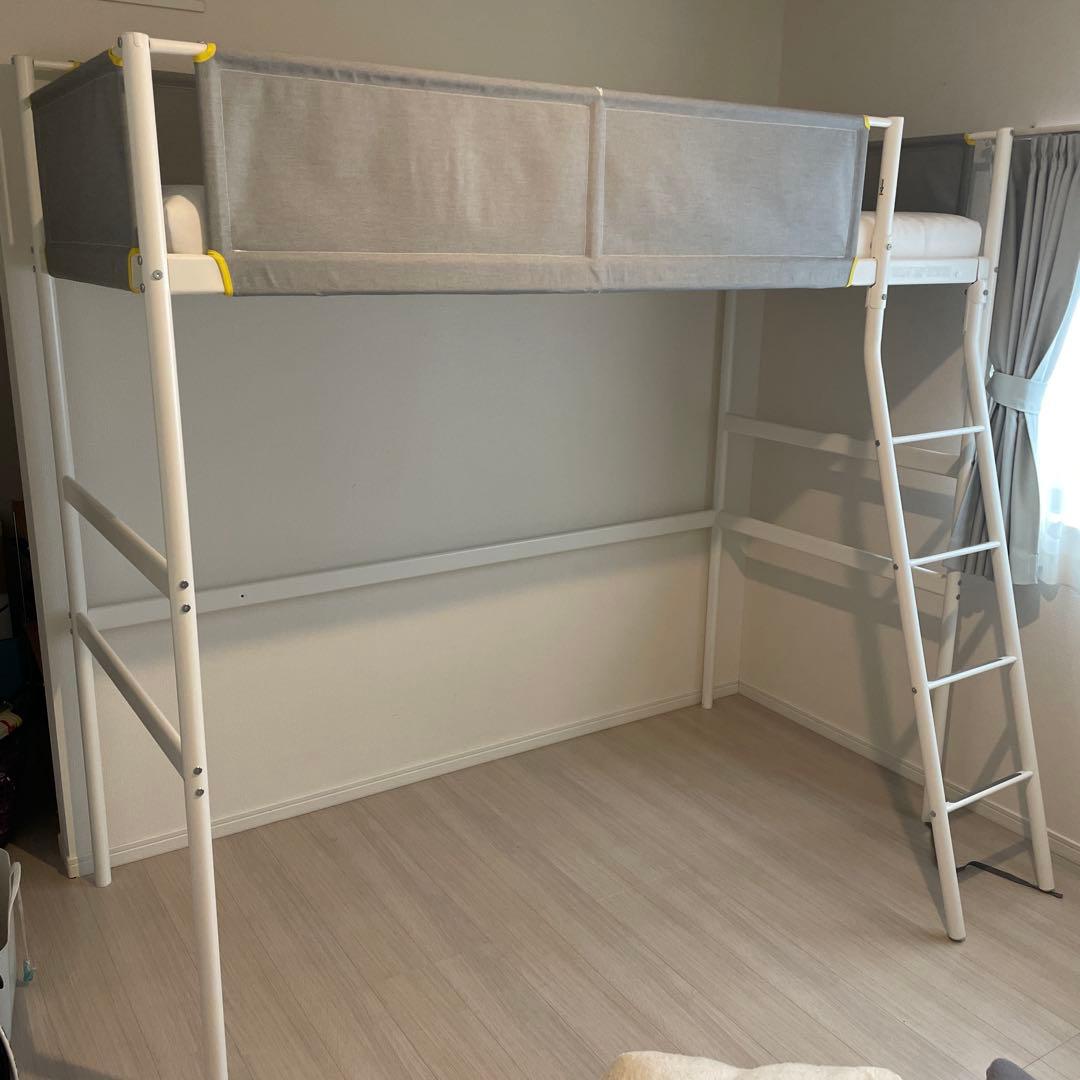 IKEA ロフトベッド シングルサイズ　マットレス　引き取り限定