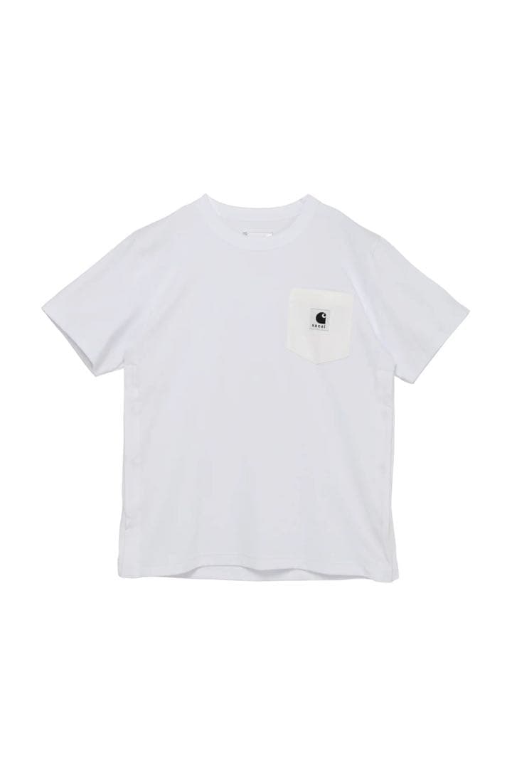 sacai × Carhartt ポケットサイドスリットTシャツ size5白