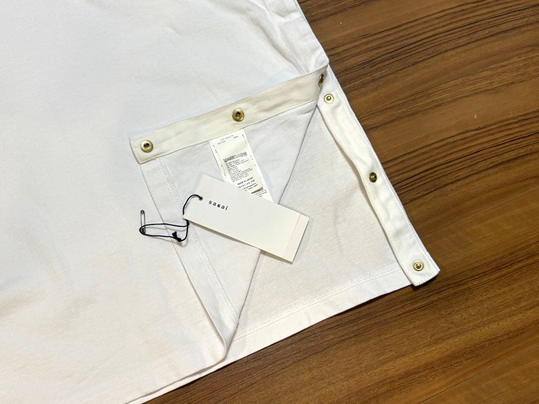 sacai × Carhartt ポケットサイドスリットTシャツ size5白