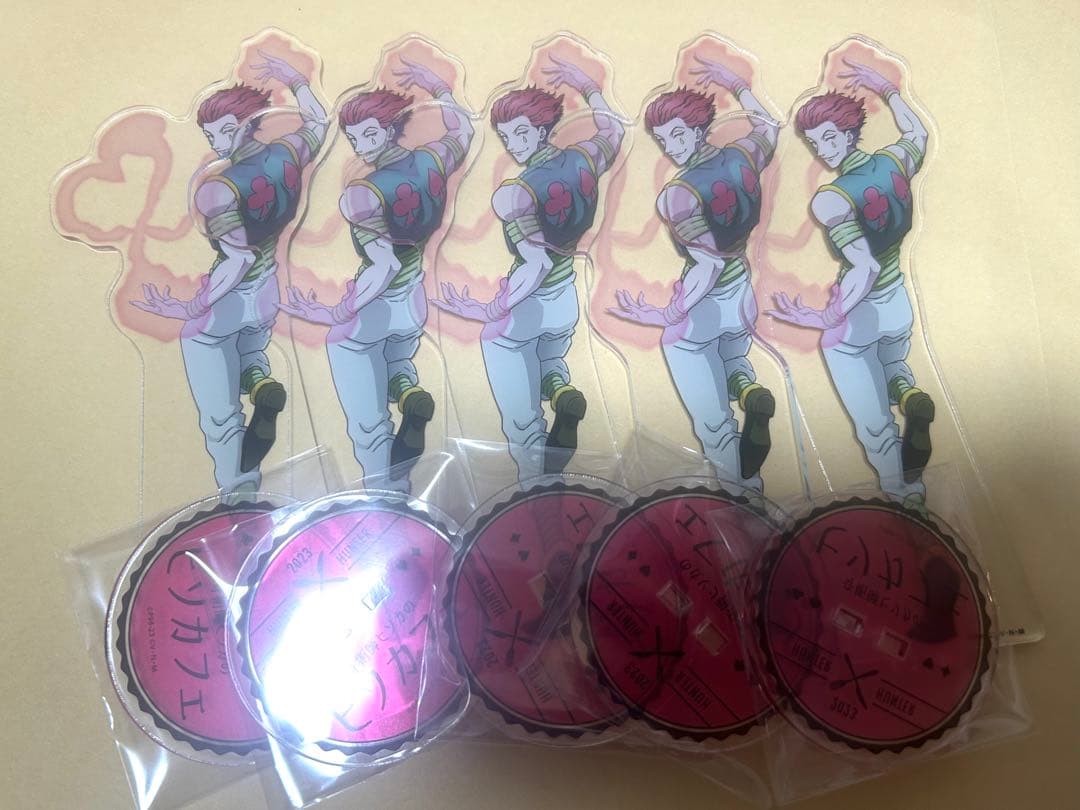 ハンターハンター ヒソカ ヒソカフェ アクリルスタンド 5個