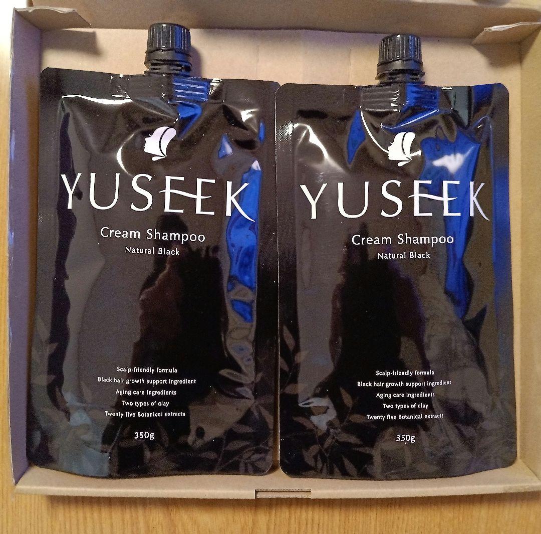 YUSEEK クリームシャンプー ナチュラルブラック 350g