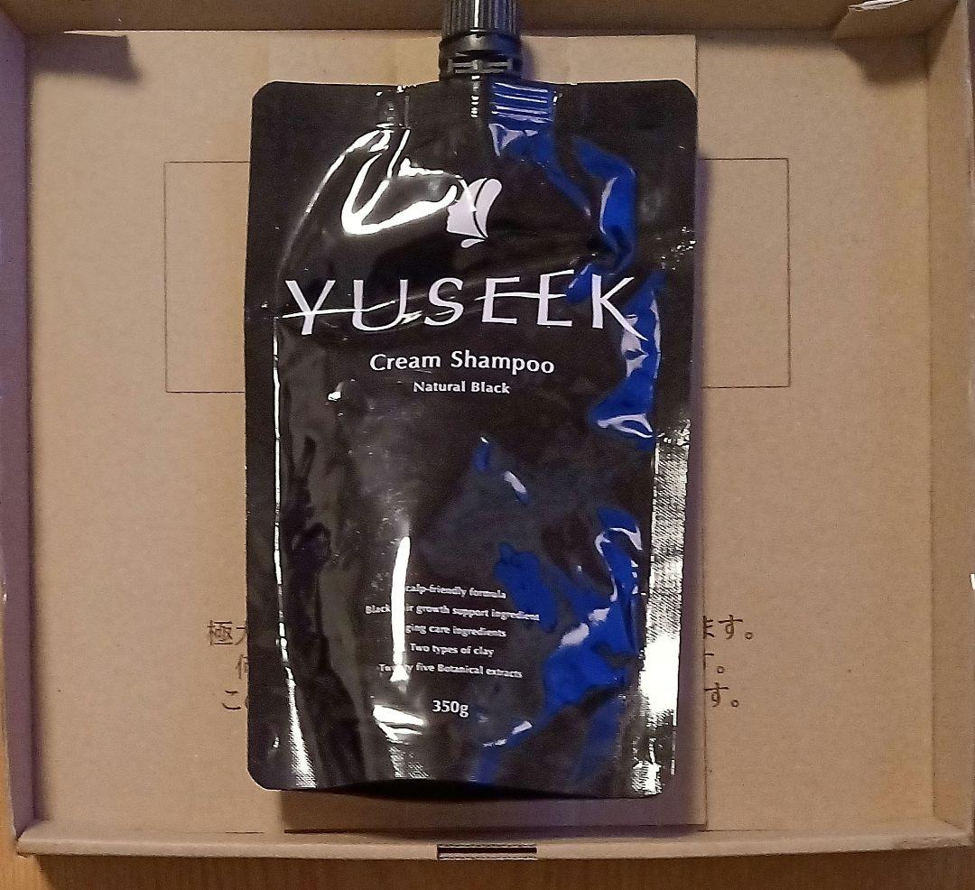 YUSEEK クリームシャンプー ナチュラルブラック 350g