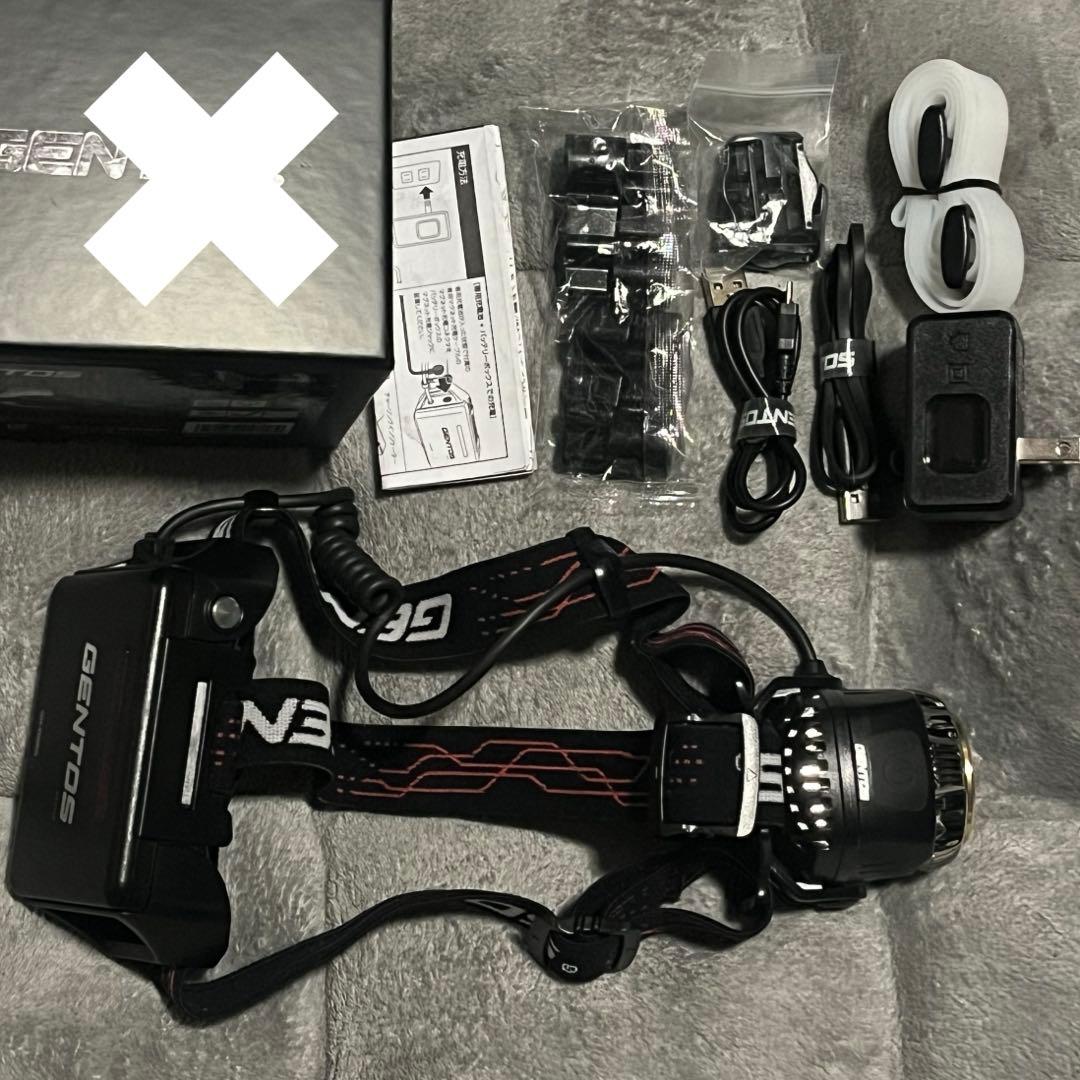 【美品】GENTOS ジェントス GH-200RG ヘッドライト