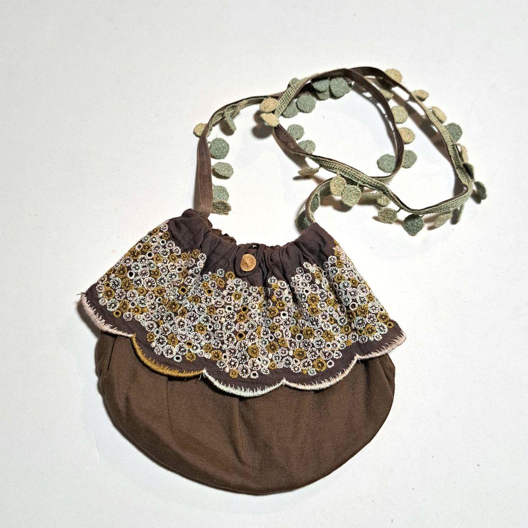 ミナペルホネン skyful ショルダーバッグ キッズ ブラウン