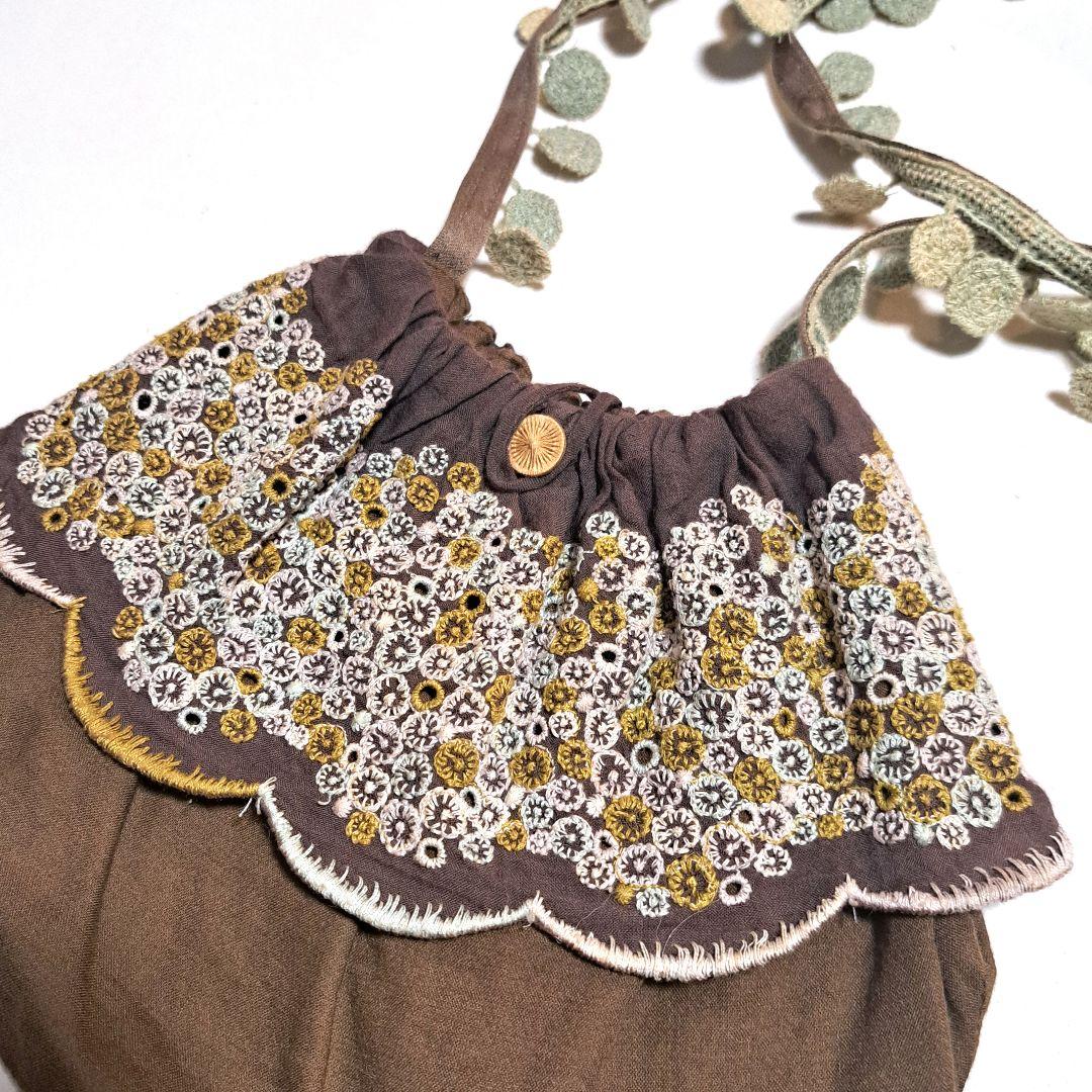 ミナペルホネン skyful ショルダーバッグ キッズ ブラウン