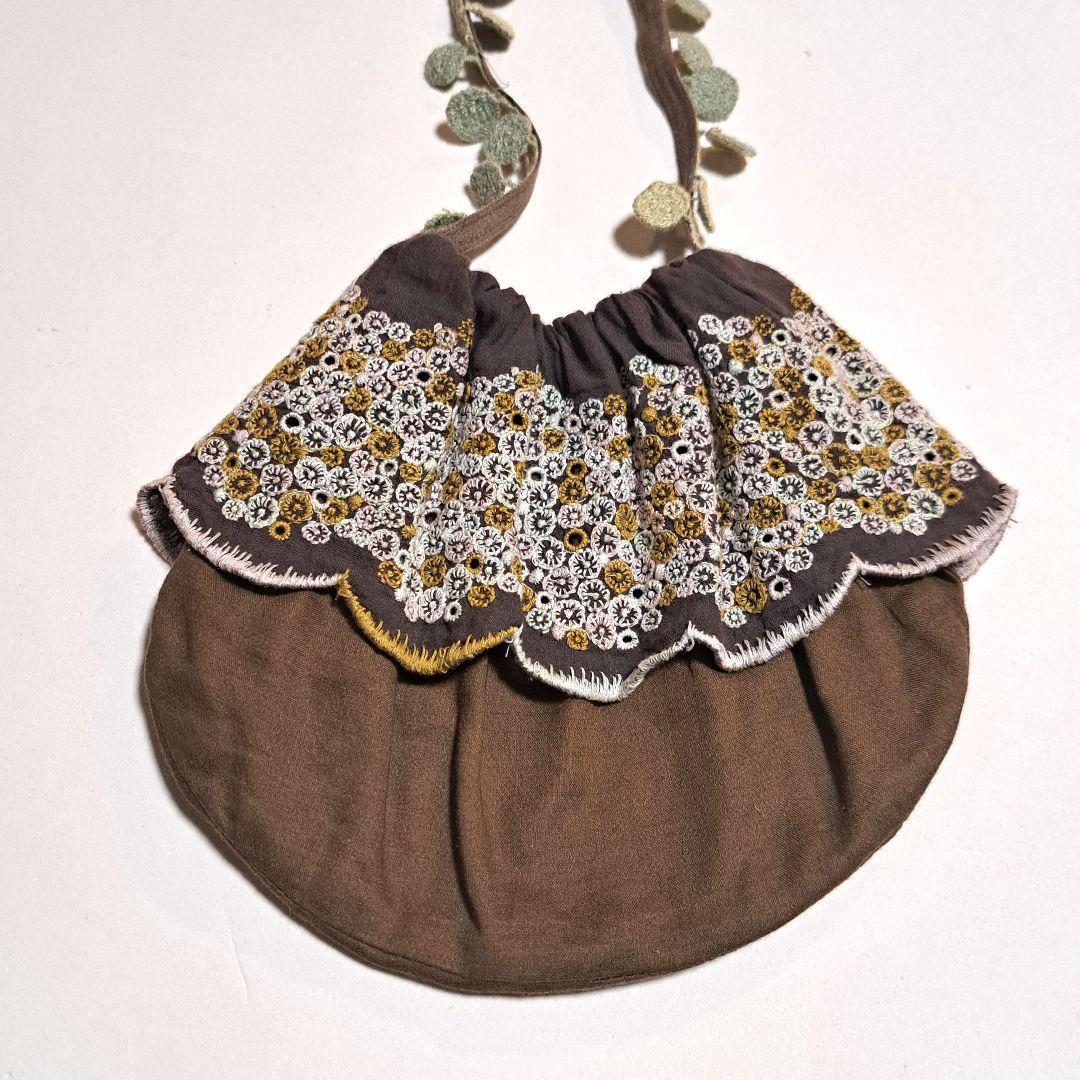 ミナペルホネン skyful ショルダーバッグ キッズ ブラウン