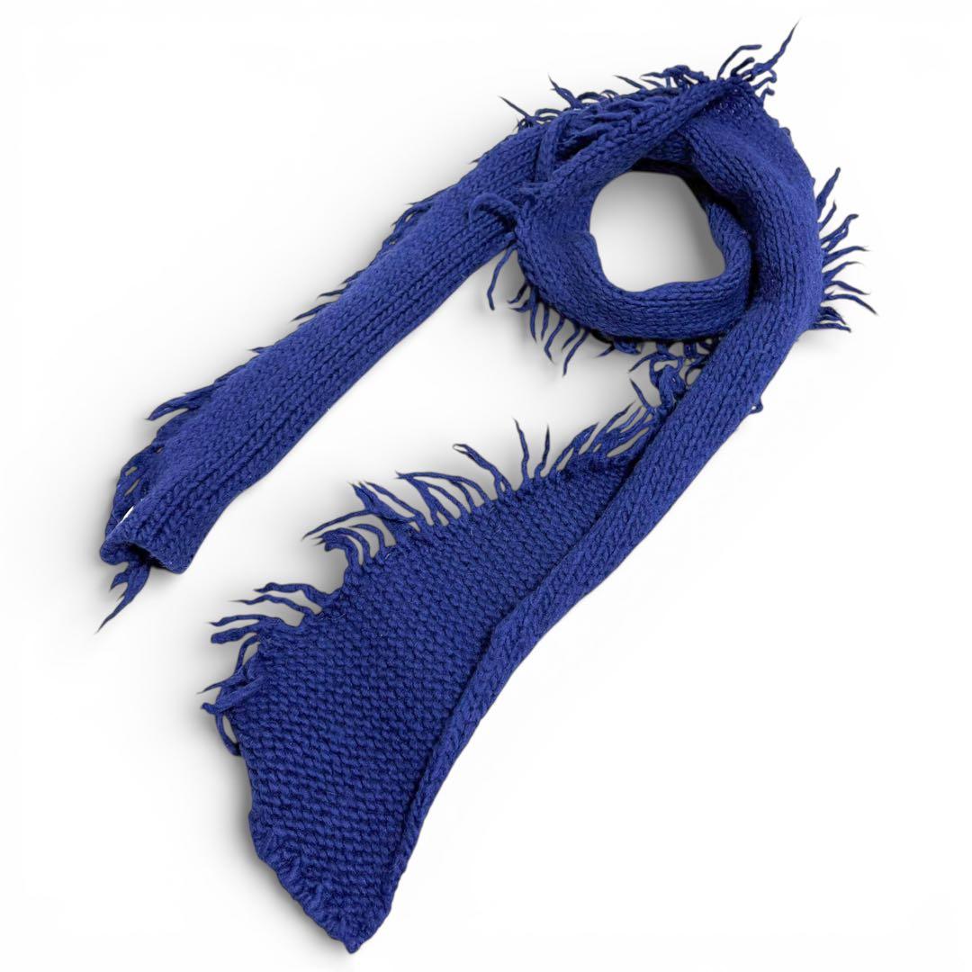 00aw ライカ期 DRIES VAN NOTEN フリンジ ロングマフラー