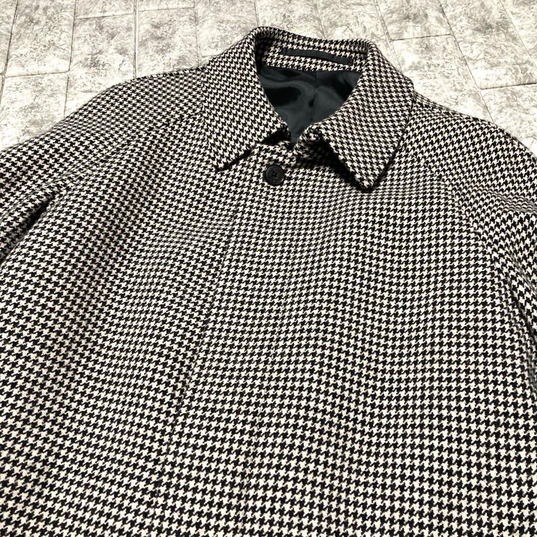 Haruo　ブルックスブラザーズ　ステンカラーコート　千鳥柄　厚手