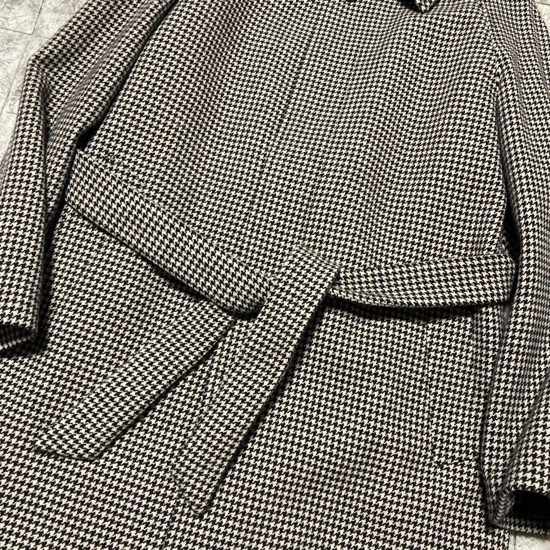 Haruo　ブルックスブラザーズ　ステンカラーコート　千鳥柄　厚手