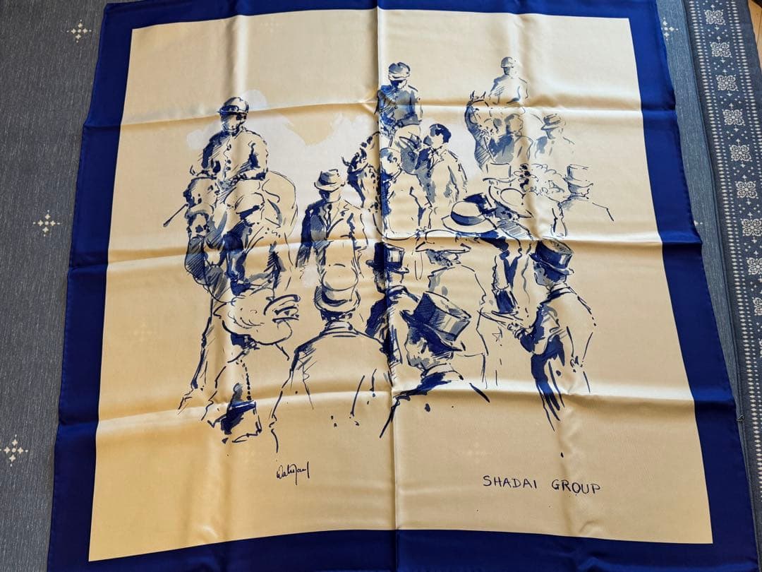 【再値下げ】SHADAI GROUP 馬デザイン スカーフ　エルメスデザイン