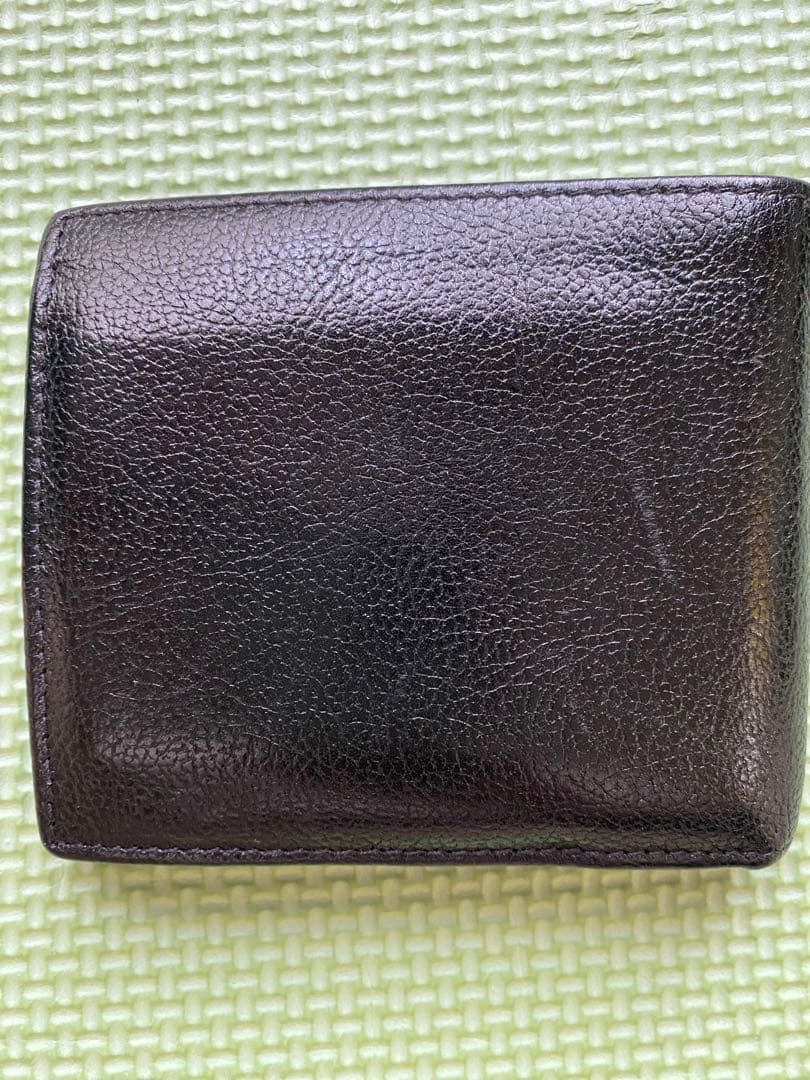 イル　ビゾンテ　レザー 二つ折り財布 黒