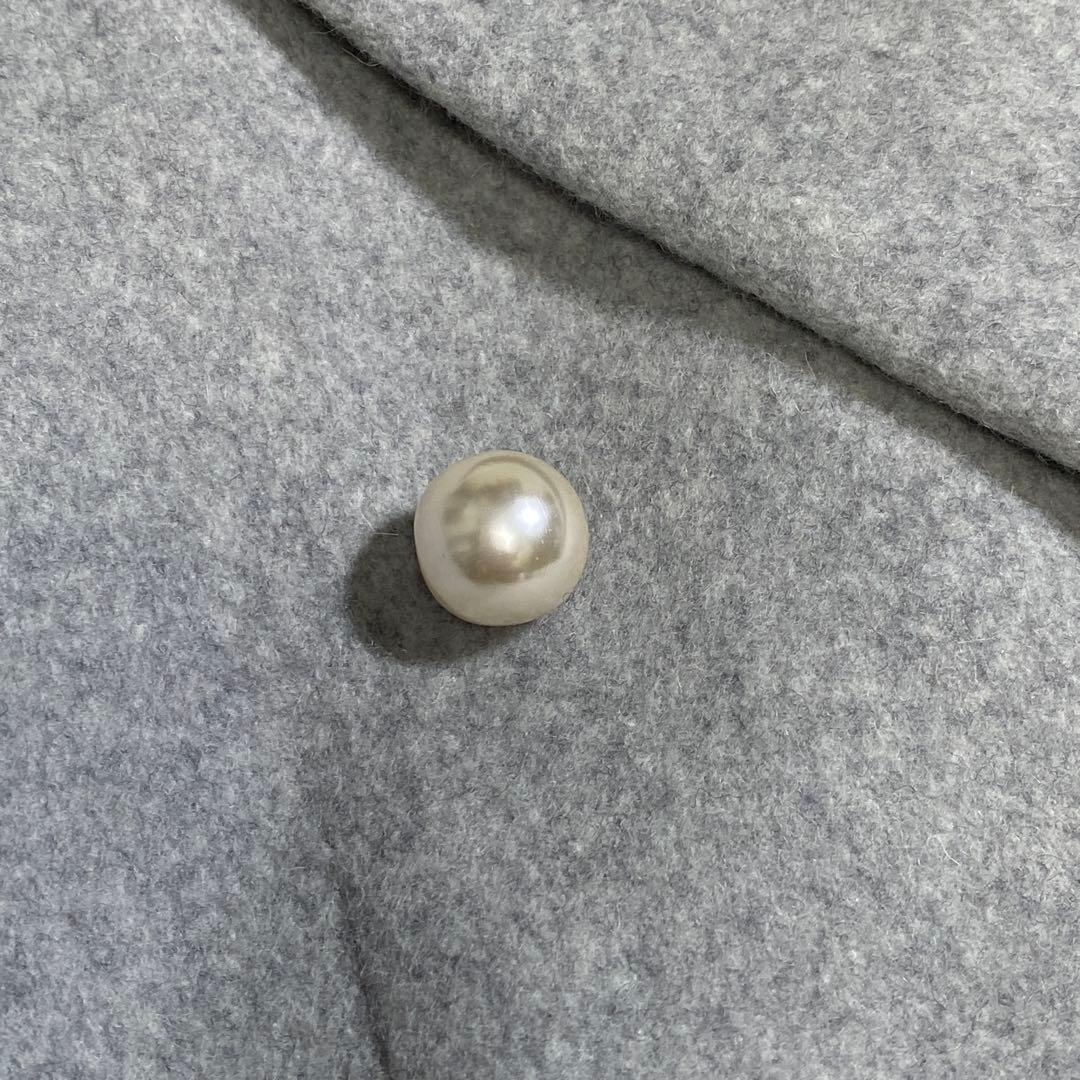 完売品♡ジャスグリッティ ウール パールボタンチェスターコート バックベルト