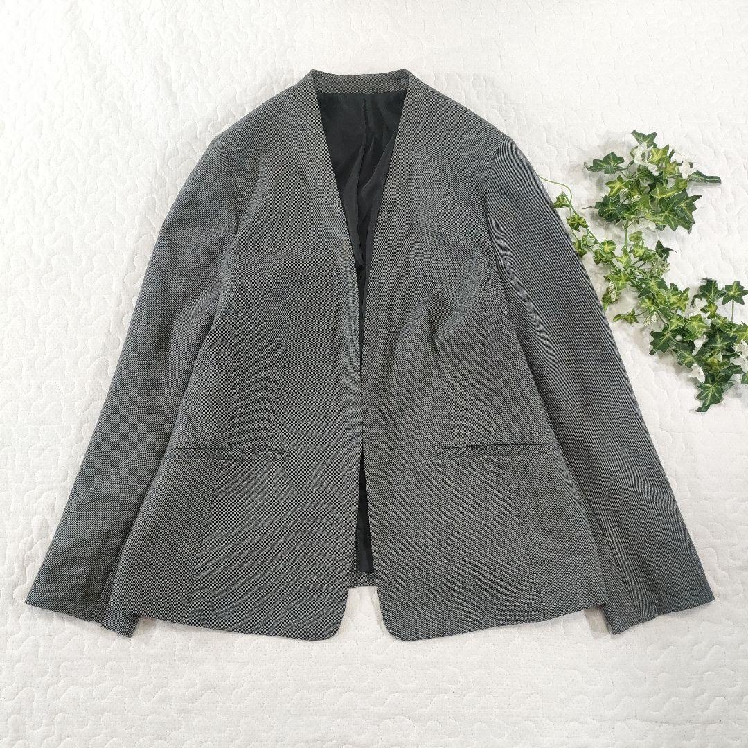 美品✨LES MUSE　セットアップ　ツーパンツ　ノーカラージャケット　グレー