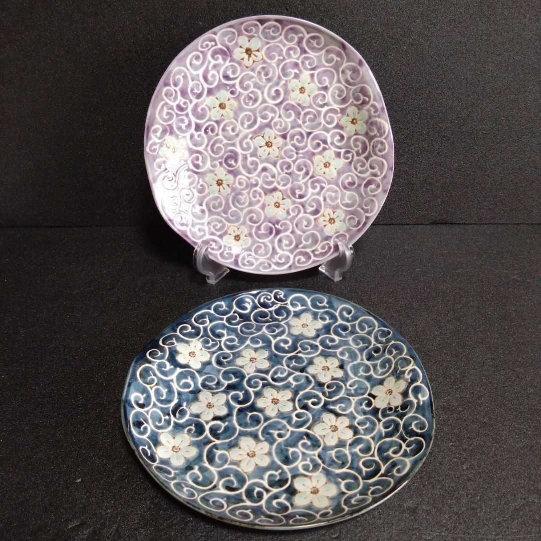 新品 波佐見焼 龍庵窯 捻りスクエアプレート2枚　お祝い　レストラン