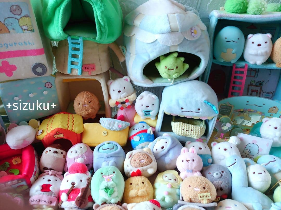 【豪華132点】すみっコぐらし ハウス 家具 てのりぬいぐるみ 色々 まとめ売り