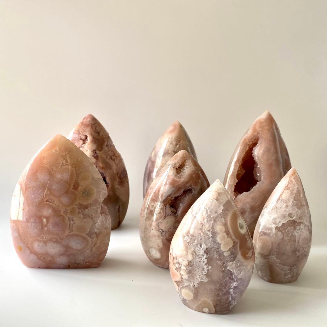 ピンクアメジスト フラワーアゲート ポリッシュ