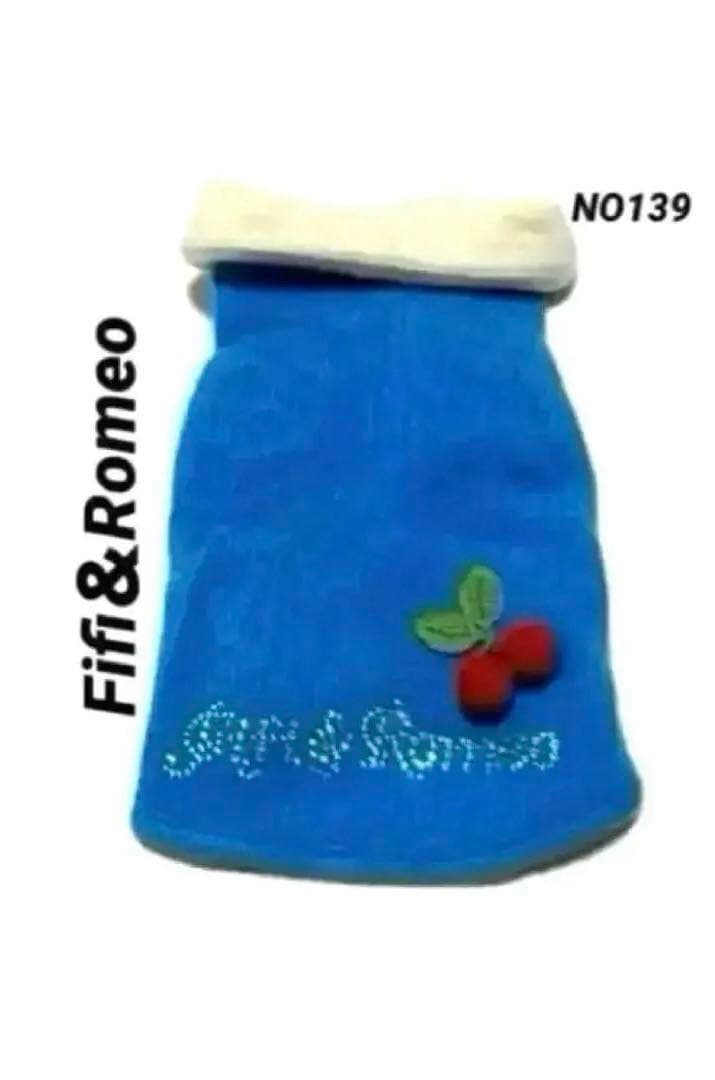 新品Fifi&Romeo フィフィアンドロ メオ　カシミヤ　チェリー ブルー