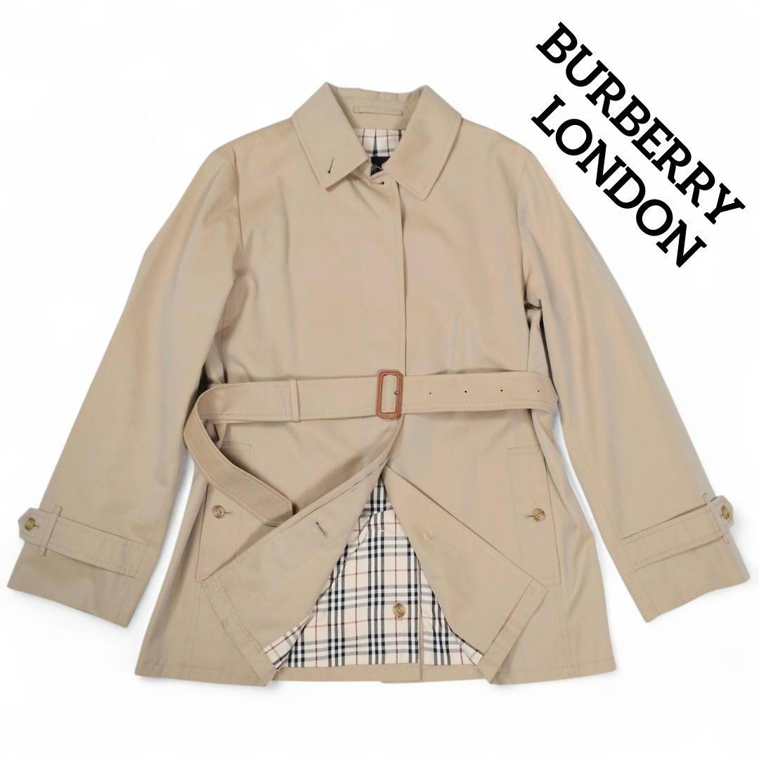 極美品✨バーバリーロンドン 三陽商会 ステンカラー ショートコート Aライン L