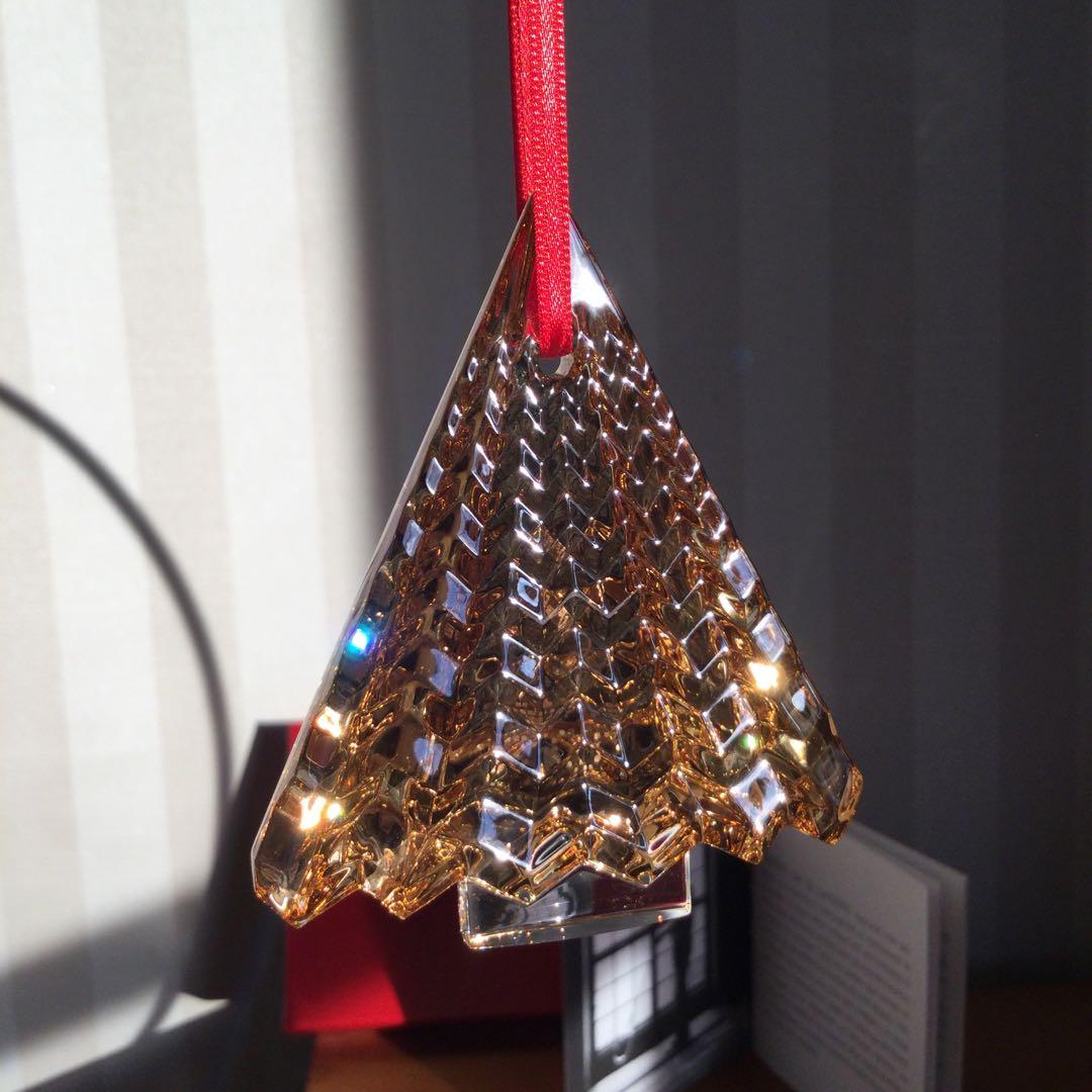 Baccarat クリスマスオーナメント 2022 ゴールドクリスマスツリー型