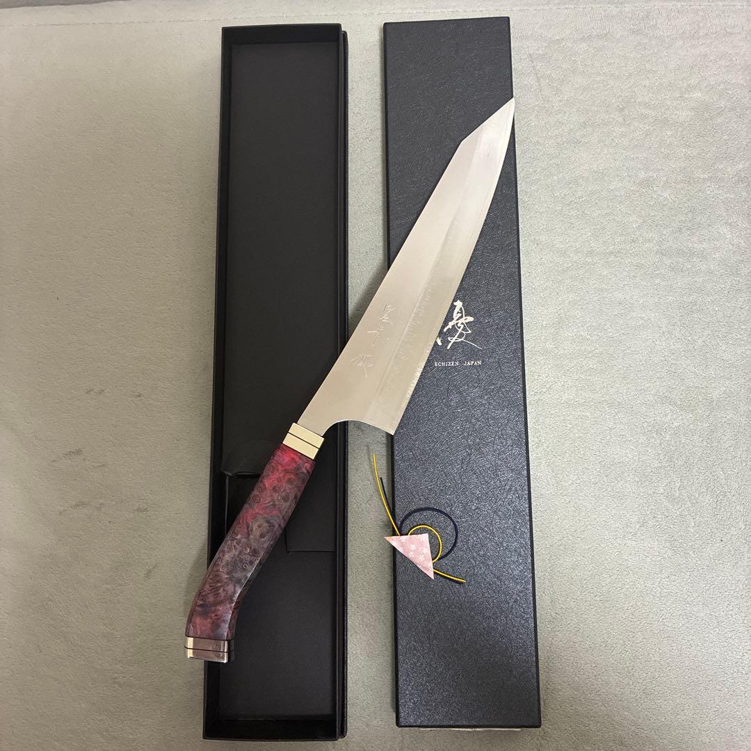 f*e様 黒崎優 新月光 牛刀210 VGXEOS JIKKO nishiki柄