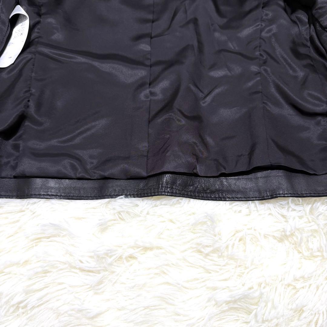 未使用級✨23区 ダブルライダース ラムレザー ブラック　ニジュウサンク　38