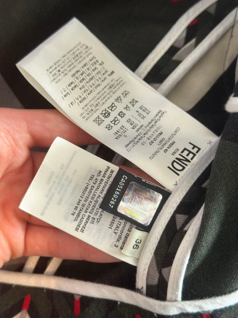 l*o様 【FENDI極美品】Sサイズ/ウエスト切り替え2WAYロングコート 即