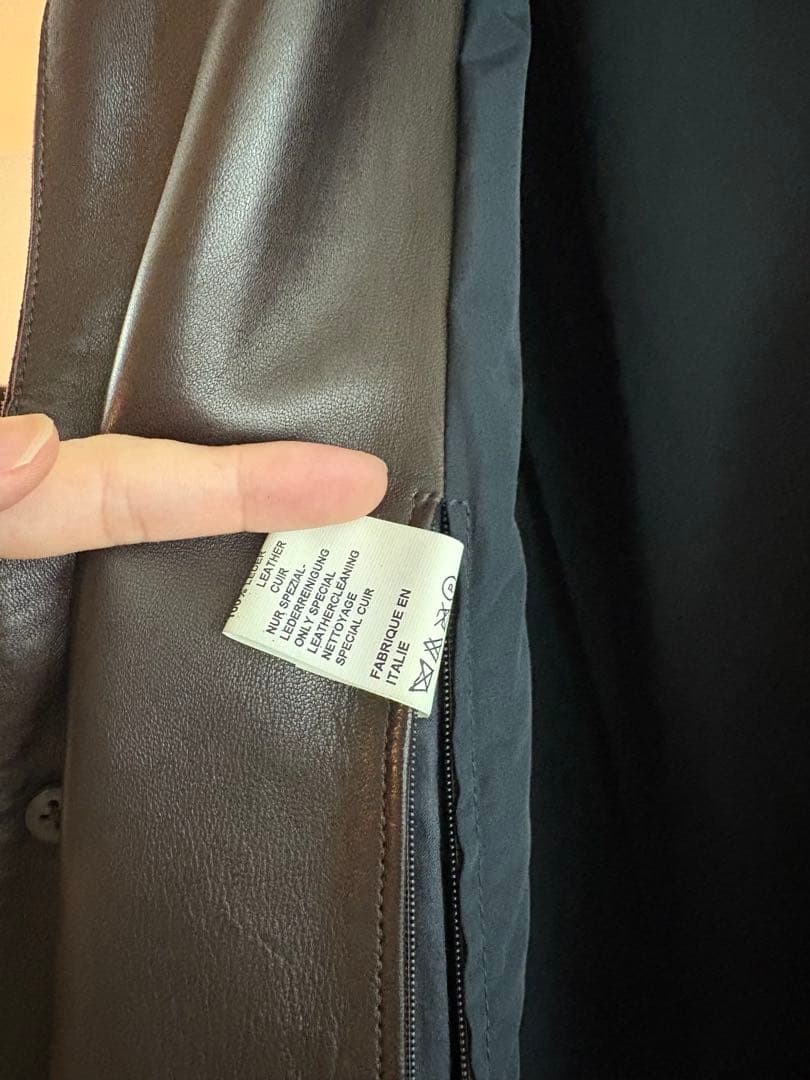 ジルサンダー JILSANDER オーバーサイズテーラードレザージャケット