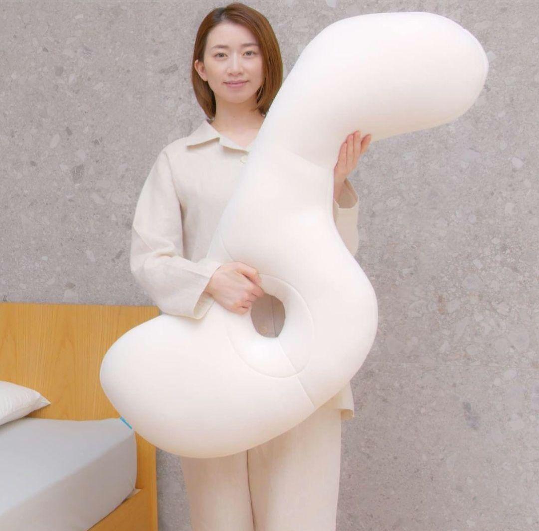 抱き枕 カバー付 体圧分散 ボディピローS型 エアウィーヴ ロフテー LOFTY