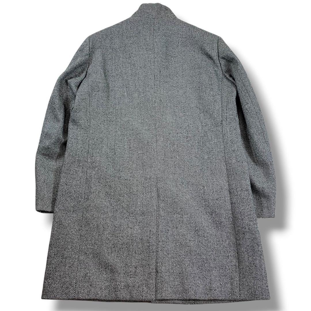 現行ロゴ・美品✨セオリー スタンドカラー コート メルトン アルパカ混 グレー