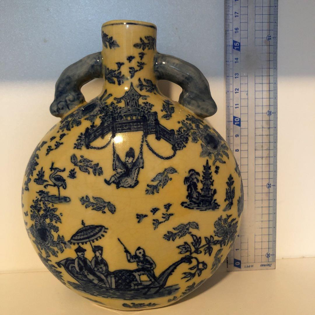 アンティーク風　シノワズリ　花瓶