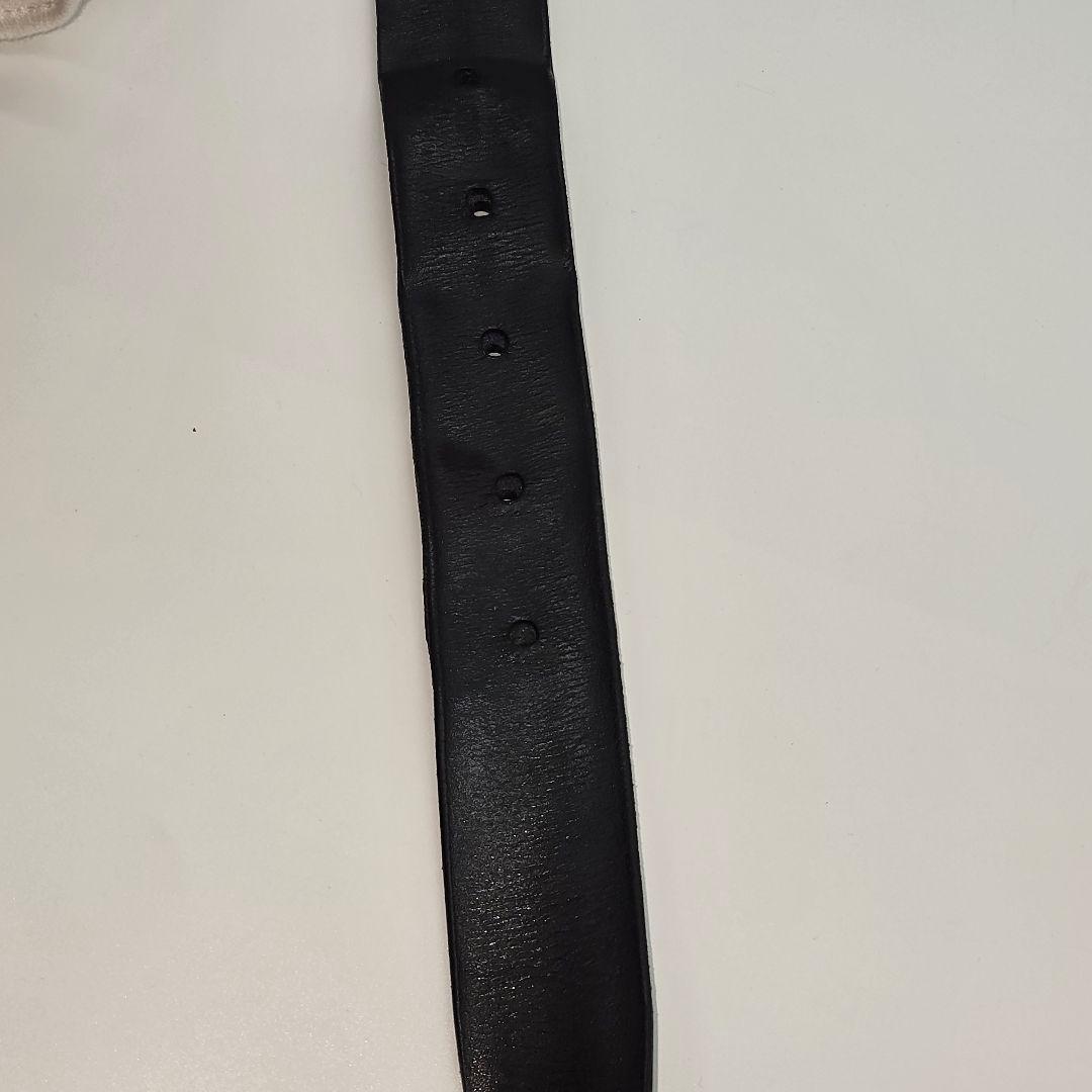 鑑定済　サンチュールネオグラムベルト　85センチ M6058　ブラックレザー