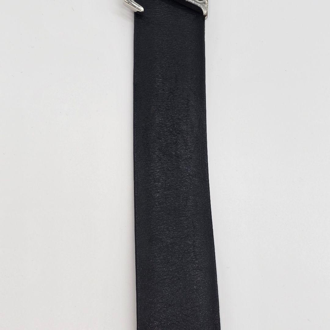 鑑定済　サンチュールネオグラムベルト　85センチ M6058　ブラックレザー