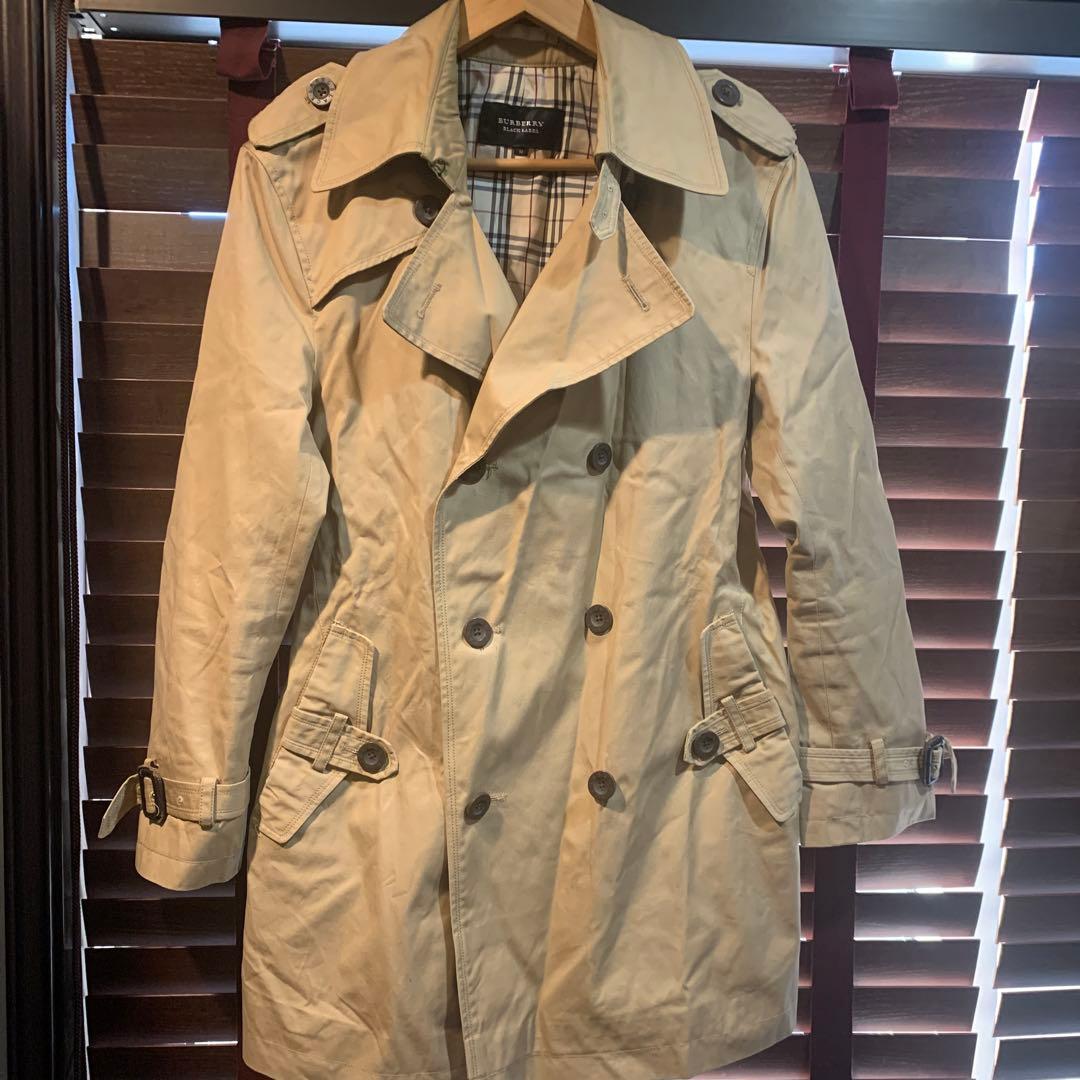 burberry black label トレンチコート 古着