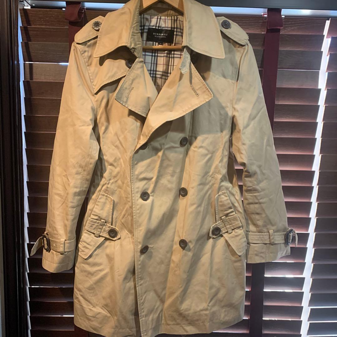 burberry black label トレンチコート 古着