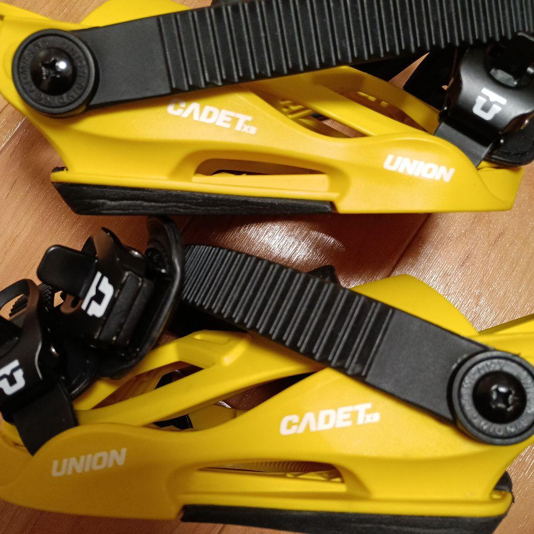 スノーボード　キッズ　ビンディング　UNION イエロー　 ケース付き