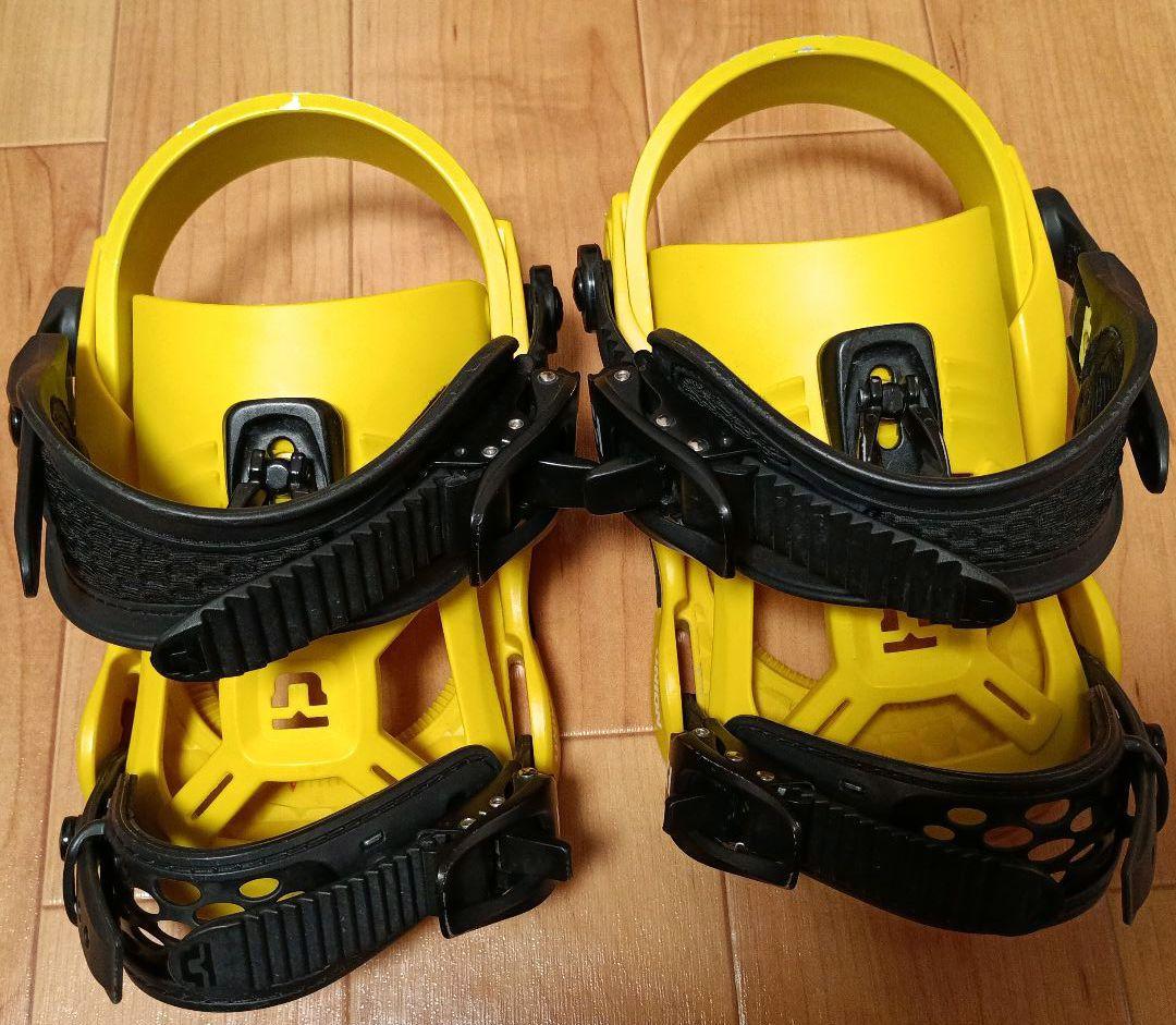 スノーボード　キッズ　ビンディング　UNION イエロー　 ケース付き