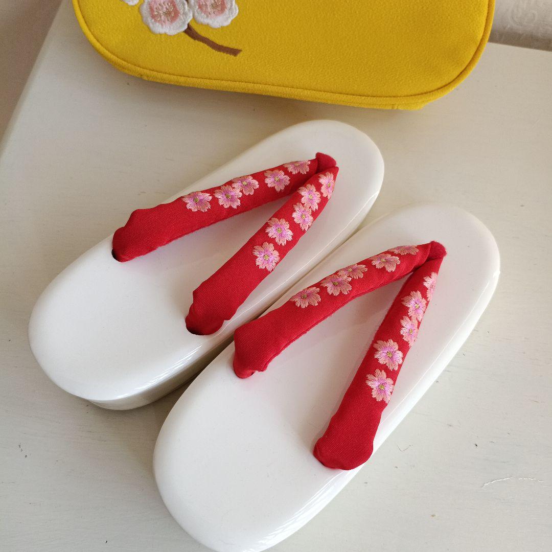 正絹クリーム色着物とイエロー系薔薇の花作り帯セット