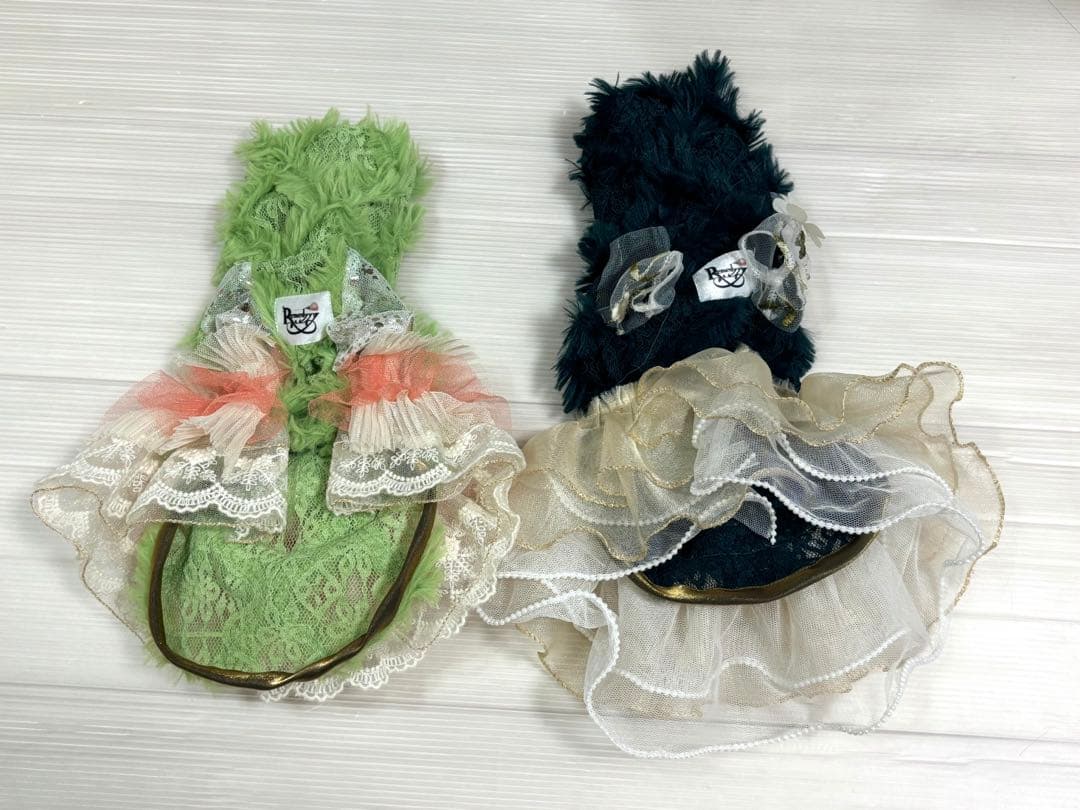 Remedyyyレメディ　犬服　わんちゃん　お洋服　2点セット　緑色