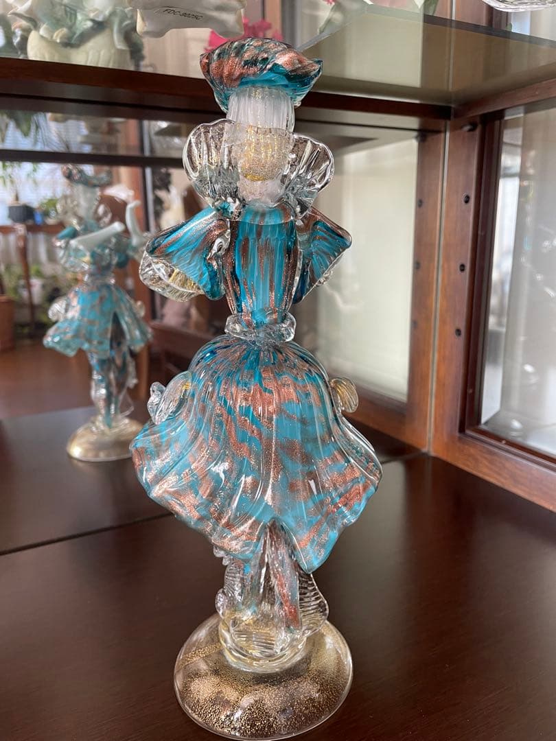 ムラーノガラスNewArte90 ヴェネチアンガラス　ペアダンサー置物イタリー