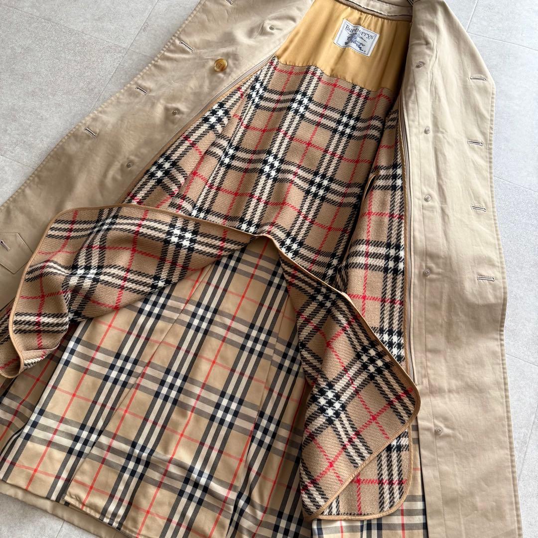 バーバリーズ　トレンチコート　ロング　ノバチェック　ライナー　ダブル　ベージュ