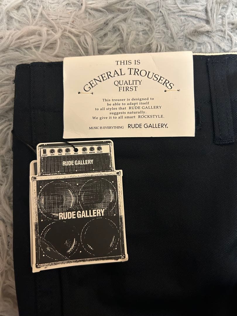 RUDE GALLERY 黒 スリムフィットパンツ