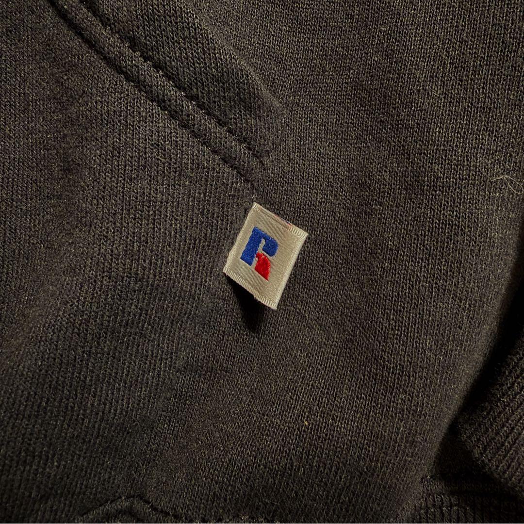 90s RUSSEL ATHLETIC ブラック パーカー L OVY