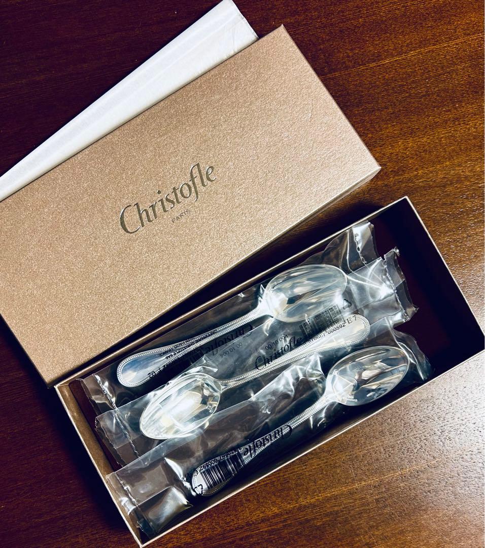 Cristofle クリストフル　銀製　シルバー　ティースプーン　 3客