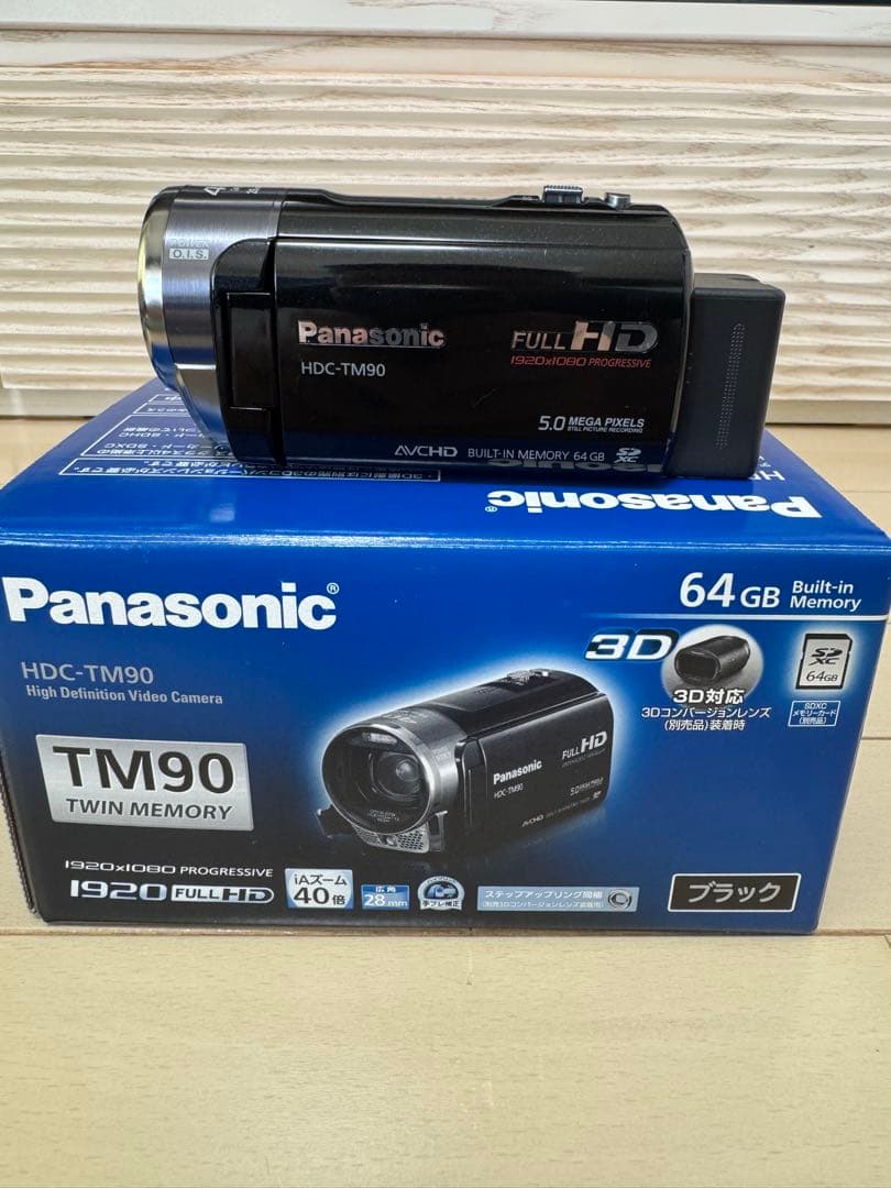 Panasonic HDC-TM90 ビデオカメラ 本体 64GB ＋大容量ＢＴ