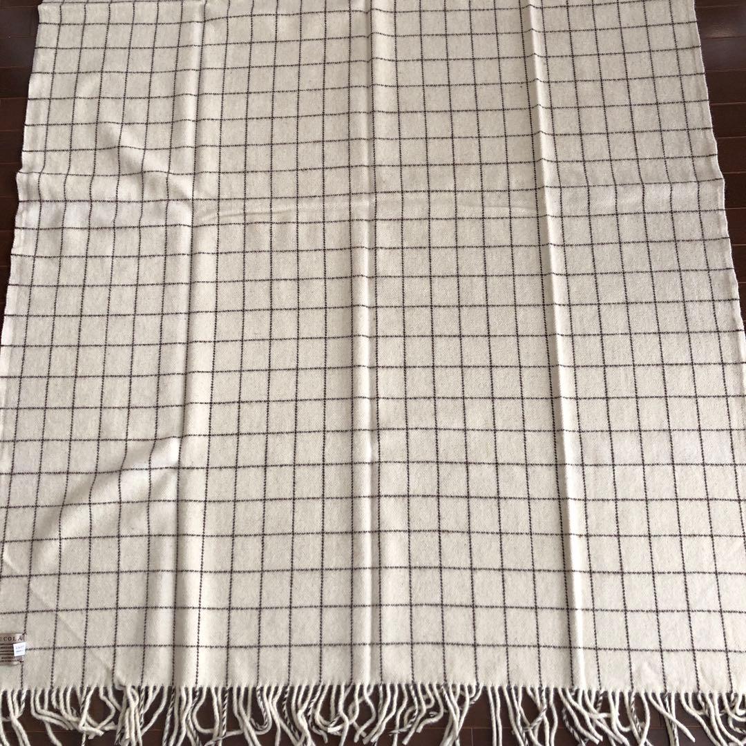 ECOLA スロー Mサイズ　Filete Marfim エコラ　羊毛　ウール