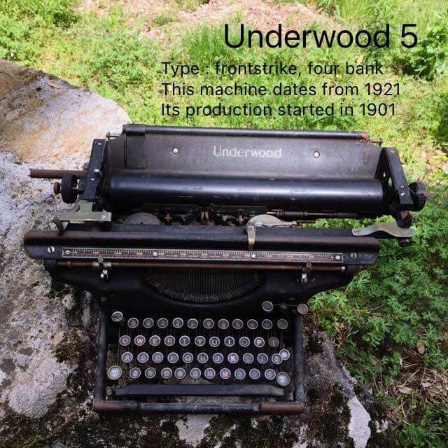 Underwood社製　タイプライター　1920年代