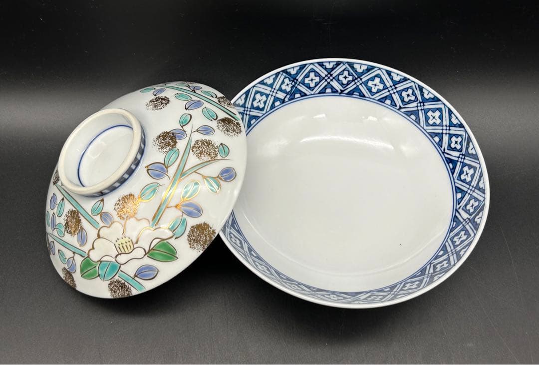 陶器　清水焼　煮物鉢　5個　鉢　蓋物　金彩　京峰