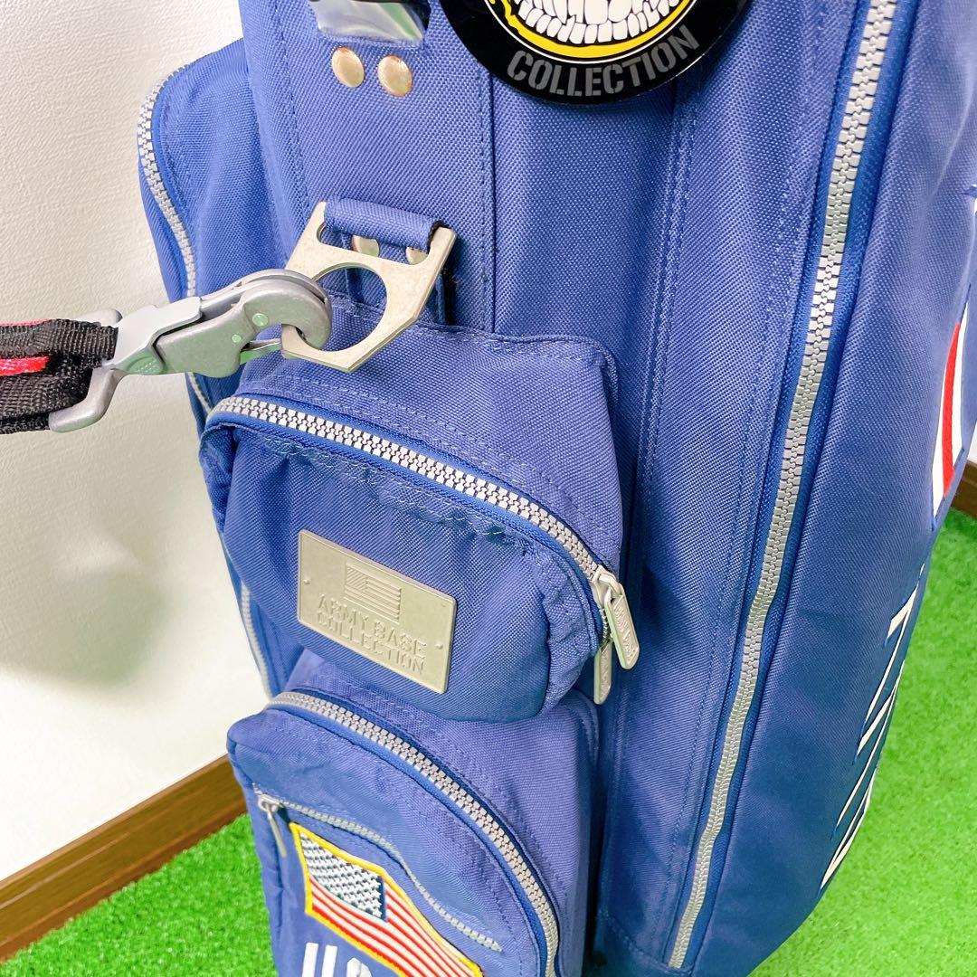 美品　アーミーベースコレクション　デニム　スタンドキャディバック　アイアンカバー