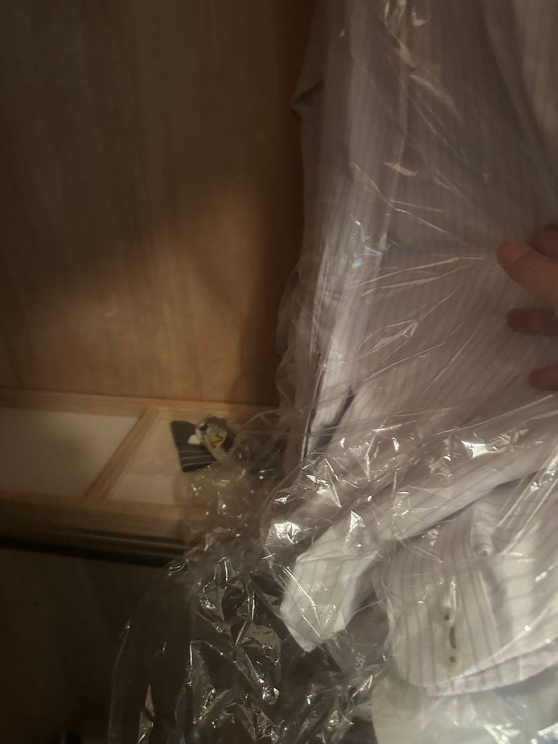 ブラウン クローゼット ハンガーラック付き